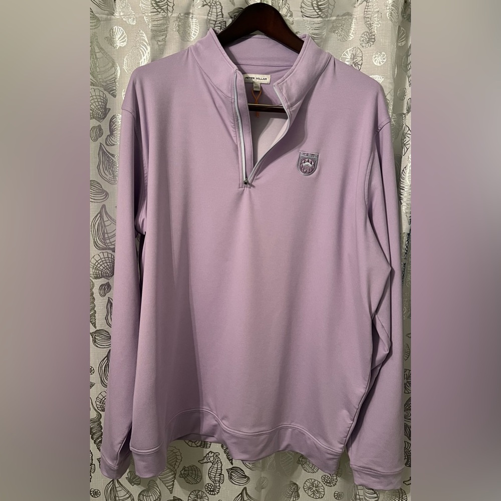 Peter Millar Light Purple quarter Zip-Up